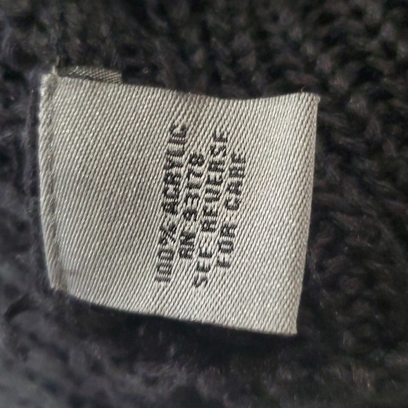 Premise nwt giza black knit open side sweater kangaroo pocket - Picture 6 of 6